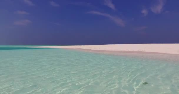 Agua Transparente Orilla Vacaciones Exóticas Maldivas Asia Del Sur — Vídeos de Stock