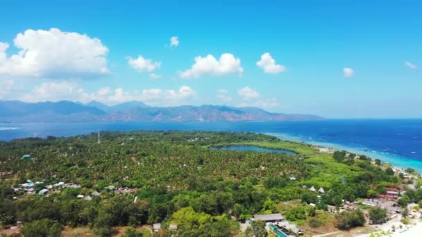 Gran Isla Observando Vista Tailandia Viaje Verano — Vídeos de Stock