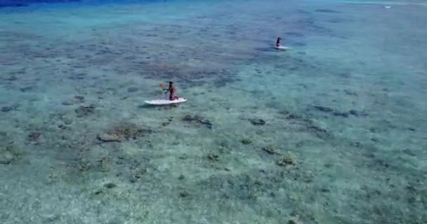 Занимаются Серфингом Условиях Низкой Воды Летний Парад Ямайке Карибские Острова — стоковое видео