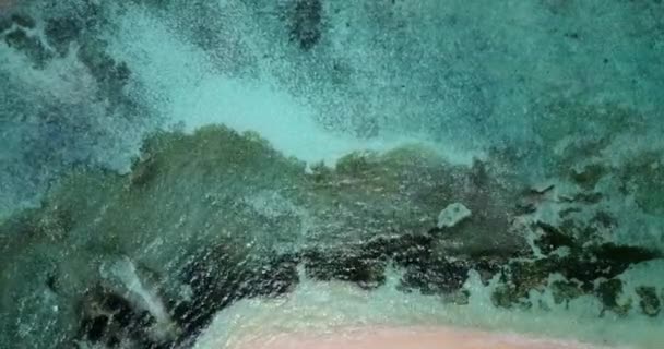 Flaches Wasser Strand Sommerreise Nach Antigua — Stockvideo
