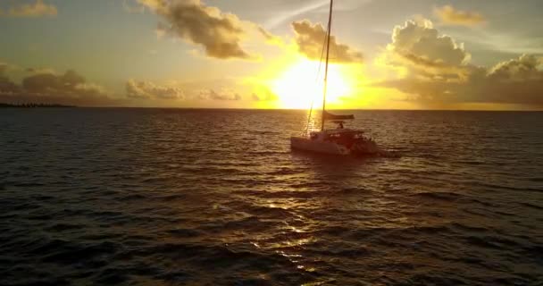 Ora Oro Mare Paesaggio Marino Estivo Bali — Video Stock