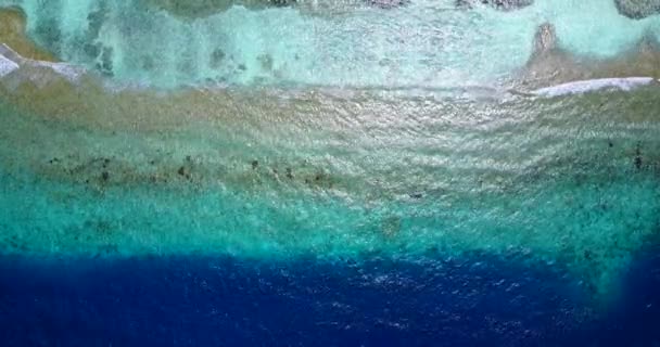 Bewegende Zee Golven Oppervlak Natuurlijke Mariene Backgrond Natuurlandschap Bali Indonesië — Stockvideo