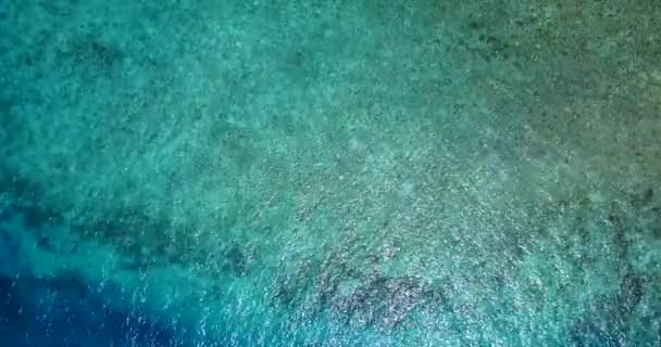 Superficie Oceanica Blu Increspata Vacanze Estive Giamaica Esotica Caraibi — Video Stock