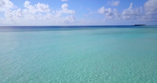 Ripear Aguas Poco Profundas Playa Viajes Verano Antigua — Vídeo de stock