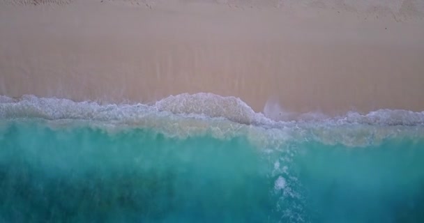 Schäumende Wellen Der Küste Idyllische Natur Von Bali Indonesien — Stockvideo