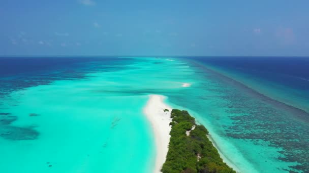 Яркий Бирюзовый Остров Тропическая Поездка Барбадос Карибы — стоковое видео