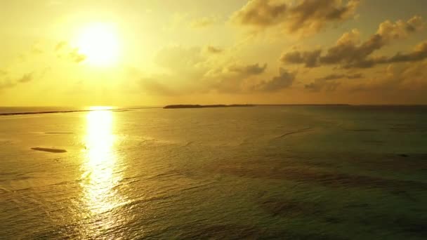 Zachód Słońca Nad Morzem Wspaniały Charakter Malezji Azja — Wideo stockowe