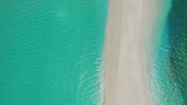 浅水中的沙路 印度尼西亚吉里 特拉万甘的自然景观 — 图库视频影像