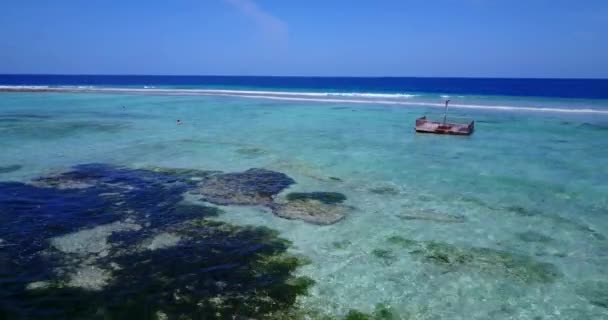 Ruhiges Seichtes Wasser Urlaubsszene Thailand Asien — Stockvideo