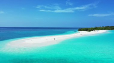 Turkuaz deniz kenarı adası. Endonezya, Bali 'ye Seyahat.