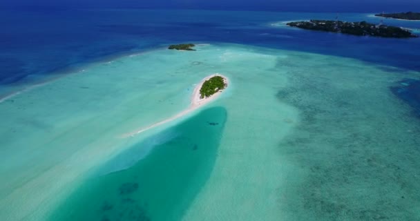 Drone Luchtfoto Van Exotisch Eiland Seychellen Oost Afrika — Stockvideo