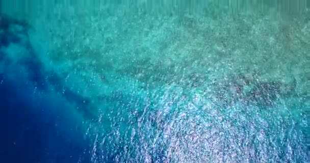 Regardant Surface Mer Onduler Paysage Estival Des Maldives — Video