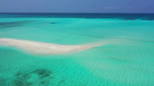 Пісок Іде Мілководді Exotic Nature Bora Bora French Polynesia — стокове відео