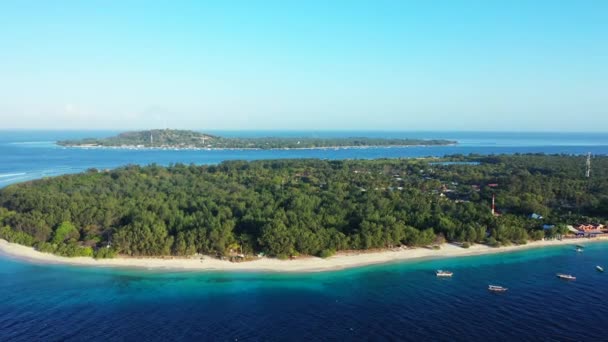 Vista Aérea Isla Vacaciones Verano Bali Indonesia — Vídeos de Stock