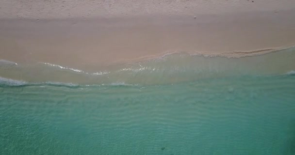 在海岸线上奔流的流水 巴厘的自然背景 — 图库视频影像