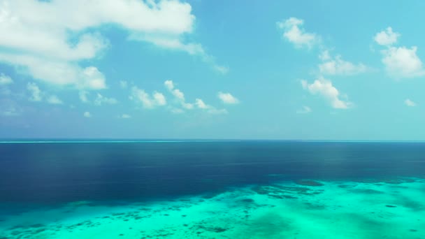 素晴らしい海の景色 フランス領ポリネシアのエキゾチックな休暇 — ストック動画