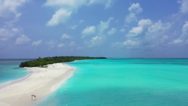 Úžasný Výhled Pláž Křišťálově Tyrkysovou Vodou Tropickém Ostrově Boracay Filipíny — Stock video