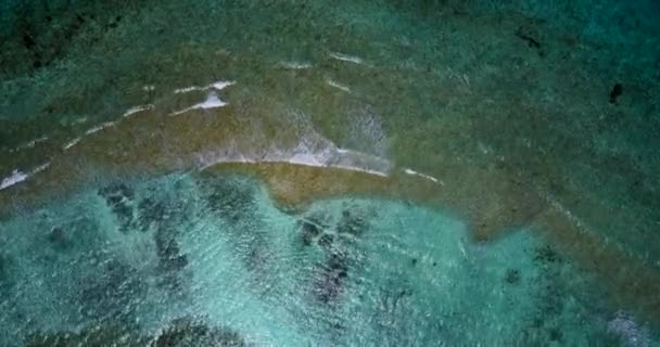 Vista Dettagliata Dell Acqua Mare Increspata Paesaggio Marino Estivo Alle — Video Stock