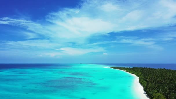 Вібруючий Бірюзовий Острів Височить Над Морем Тропічна Подорож Барбадосу Карибське — стокове відео