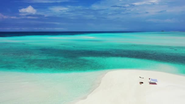 Seashore Shallow Water Journey Gili Trawangan Thailand — Αρχείο Βίντεο