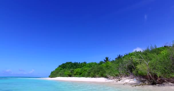 Blå Havsbild Naturlig Bakgrund Sommarsemester Thailand Asien — Stockvideo