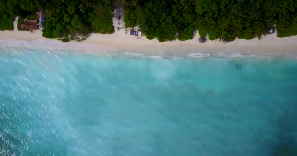 Bovenaanzicht Kust Zomer Scene Bali Indonesië — Stockvideo