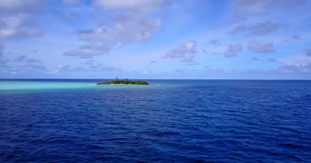 Magnetische Blauwe Zee Achtergrond Natuurlijke Omgeving Van Fiji Oceanië — Stockvideo