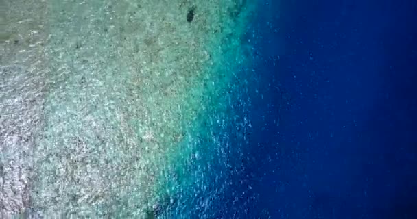 Sfondo Naturale Acqua Mare Increspata Viaggio Esotico Alle Barbados Caraibi — Video Stock