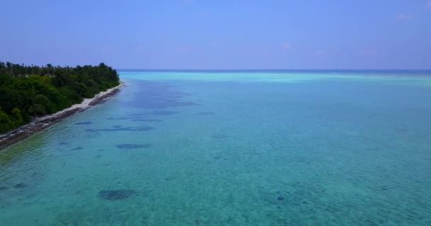 Incroyable Plage Tropicale Avec Sable Blanc Une Eau Claire Incroyable — Video