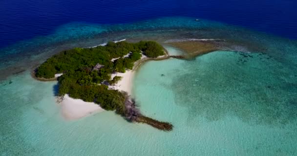 Nappali Tengerparti Táj Bora Bora Egzotikus Jellege Francia Polinézia — Stock videók