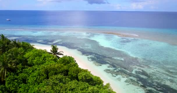 Paradiesische Exotische Insel Türkisfarbenen Wasser Urlaub Auf Den Philippinen Sommer — Stockvideo