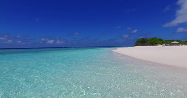 Letecký Pohled Tropický Ostrov Malapascua Filipínách — Stock video
