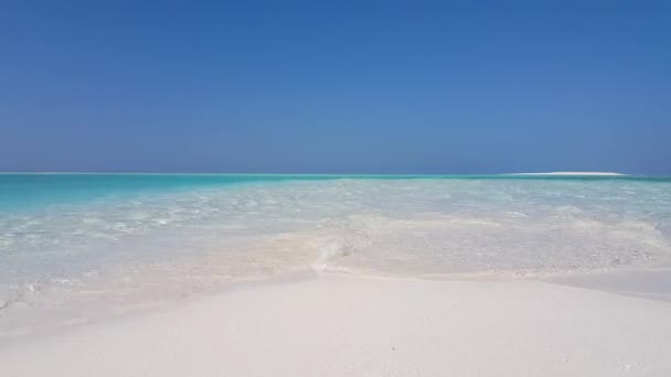 Playa Blanca Con Agua Turquesa Escena Natural Jamaica Caribe — Vídeos de Stock