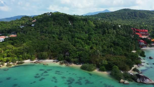 Mały Port Zielonej Wyspie Egzotyczna Podróż Bali — Wideo stockowe