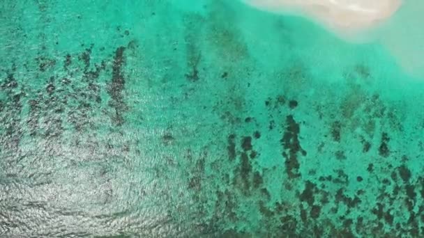 Kristal Dalgalı Deniz Suyu Endonezya Bali Yaz Havası — Stok video