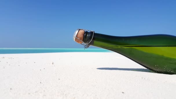 Бутылка Пляже Летний Парад Ямайке Карибские Острова — стоковое видео