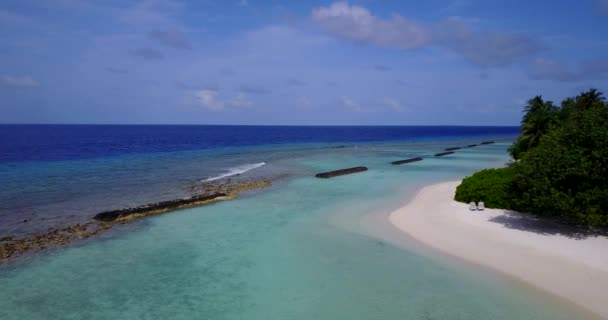 白天阳光下的海景 马尔代夫的海景景观 — 图库视频影像