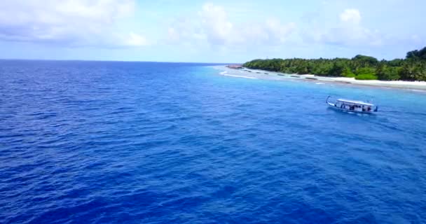 Tagsüber Meer Mit Blauem Wasser Sommerliche Entspannung Malaysia Asien — Stockvideo