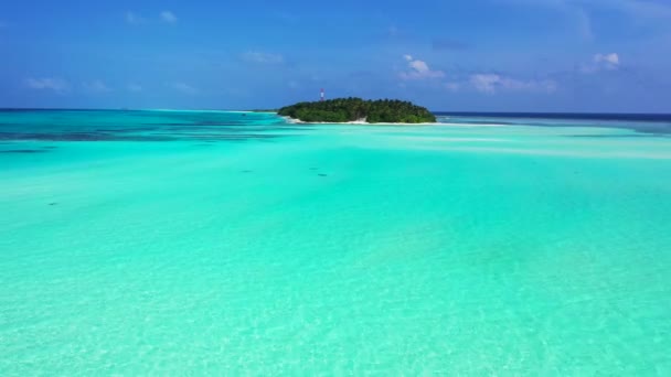 Island Shore Shallow Water Journey Gili Trawangan Thailand — Stock videók