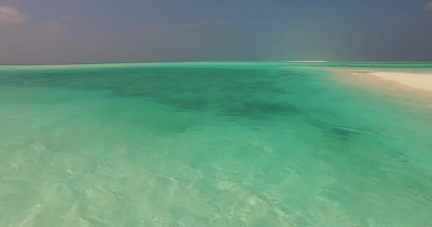 Sandstig Turkost Hav Seascape Scenisk Utsikt Bali — Stockvideo