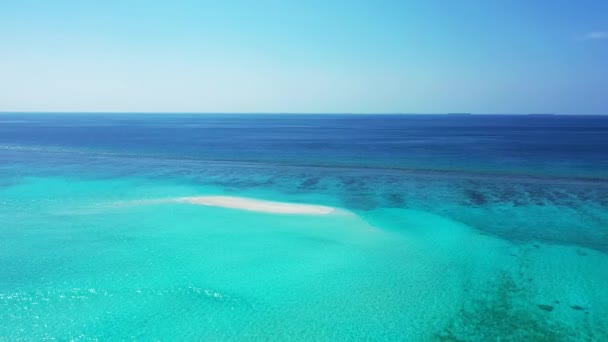 Turquesa Ilha Orla Transparente Costeira Viagem Tropical Koh Samui Tailândia — Vídeo de Stock