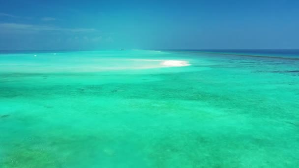 Спокойный Вид Море Тропическая Поездка Барбадос Карибы — стоковое видео