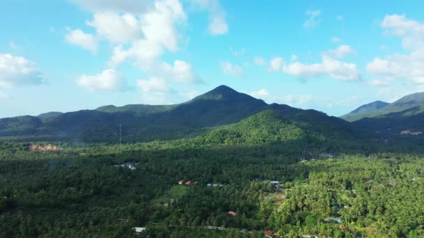 Montagnes Vertes Sur Île Voyage Bali Indonésie — Video