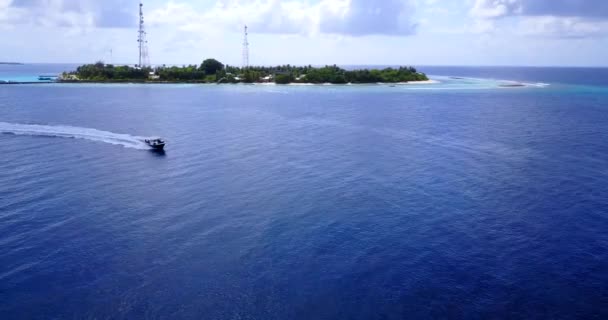 有避暑胜地的海洋场景 印度尼西亚巴厘的自然景观 — 图库视频影像