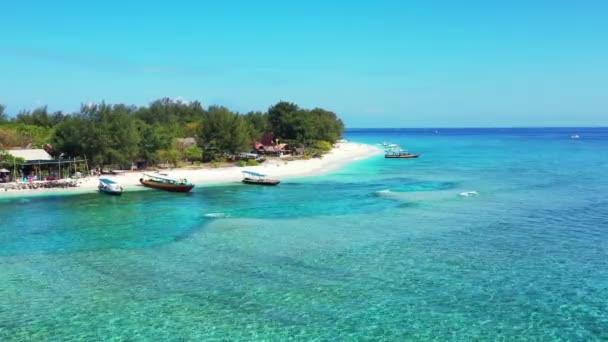 Cena Paisagem Marinha Paraíso Verão Bali Indonésia — Vídeo de Stock