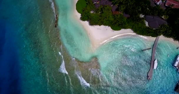 Escena Aérea Junto Mar Humor Verano Bali Indonesia — Vídeos de Stock