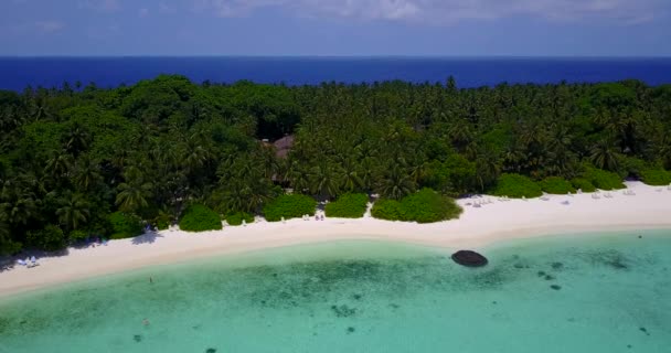 Vibrant Summer Seascape View Sunny Nature Bora Bora French Polynesia — Stock Video