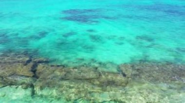 Peaceful seascape view. Journey to Gili Trawangan, Thailand.