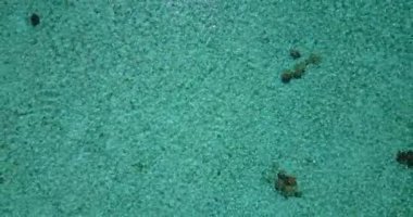 Dalgalanan suya yakından bak. Filipinler, Asya 'da yaz tatili sahnesi. 