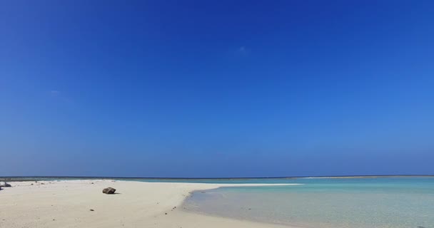 Soleggiato Giorno Riva Mare Paesaggio Marino Estivo Bali Indonesia — Video Stock